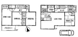 Floor plan. (Building 2), Price 26,800,000 yen, 4LDK, Land area 105.02 sq m , Building area 96.39 sq m