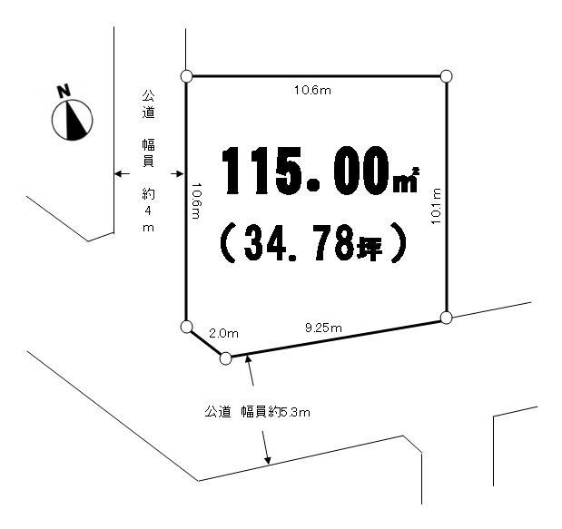Compartment figure. Land price 16 million yen, Land area 115 sq m