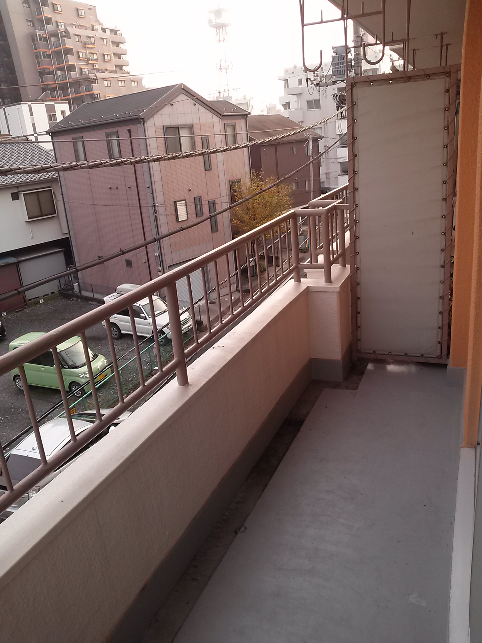 Balcony. Southeast-facing balcony