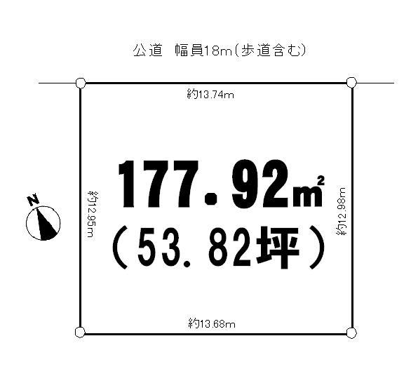 Compartment figure. Land price 43 million yen, Land area 177.92 sq m