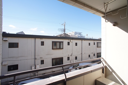 Balcony. It contains the bright sunshine on the second floor of the south-west-facing.