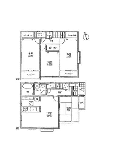 Floor plan. 32,800,000 yen, 4LDK, Land area 120.11 sq m , Building area 98.54 sq m floor plan
