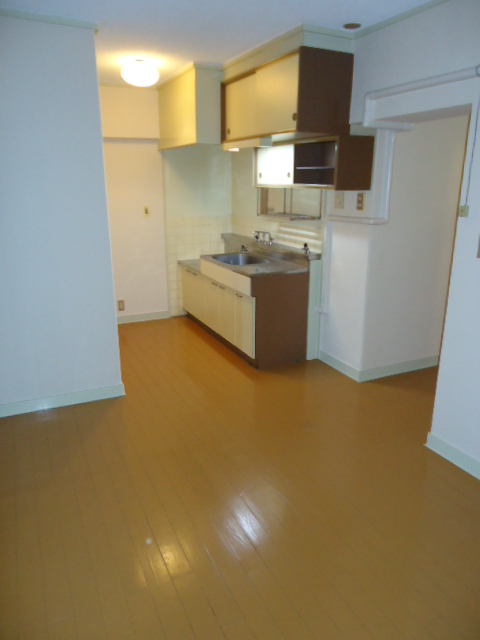 Kitchen. Two-burner gas stove installation Allowed