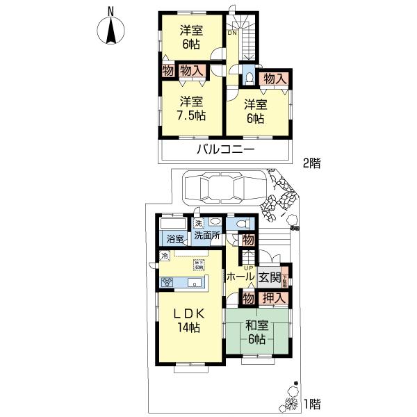 Floor plan. 31,800,000 yen, 4LDK, Land area 112.23 sq m , Building area 96.87 sq m