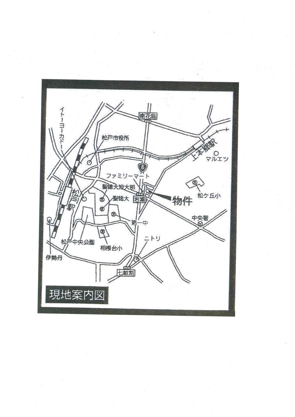 Local guide map. Matsudo Midorigaoka 1-30