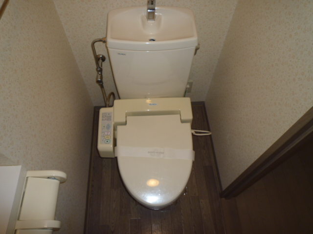 Toilet. Standard western style With warm water washing toilet seat