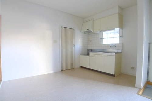 Living and room. Dining kitchen of the spacious space that put even a little table