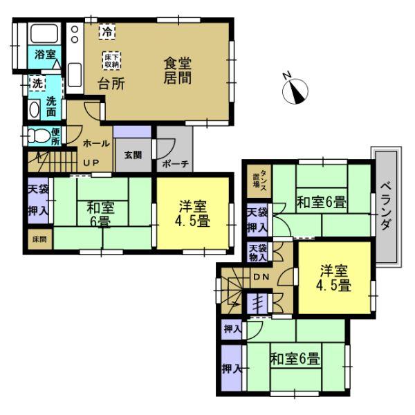 Floor plan. 15.8 million yen, 5LDK, Land area 109.91 sq m , Building area 85.92 sq m