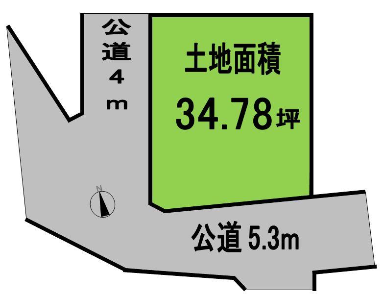 Compartment figure. Land price 16 million yen, Land area 115 sq m compartment view