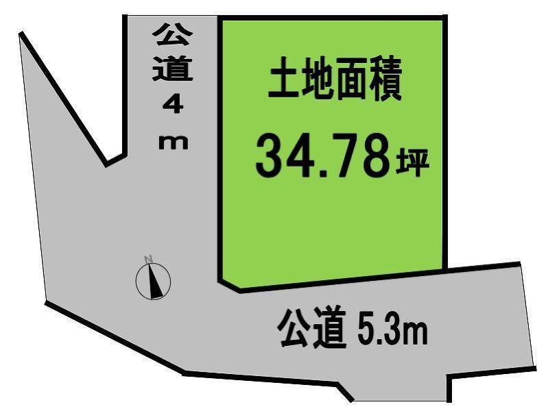 Compartment figure. Good location of Motoyama Station 7-minute walk. Southwestward ・ And corner lot, Also spread is full of open space sunshine. 