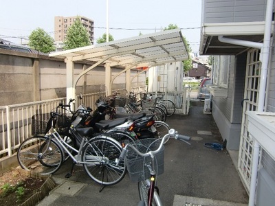 Other common areas. On-site bicycle parking lot