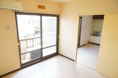 Living and room. White cushion floor of the Japanese-style room