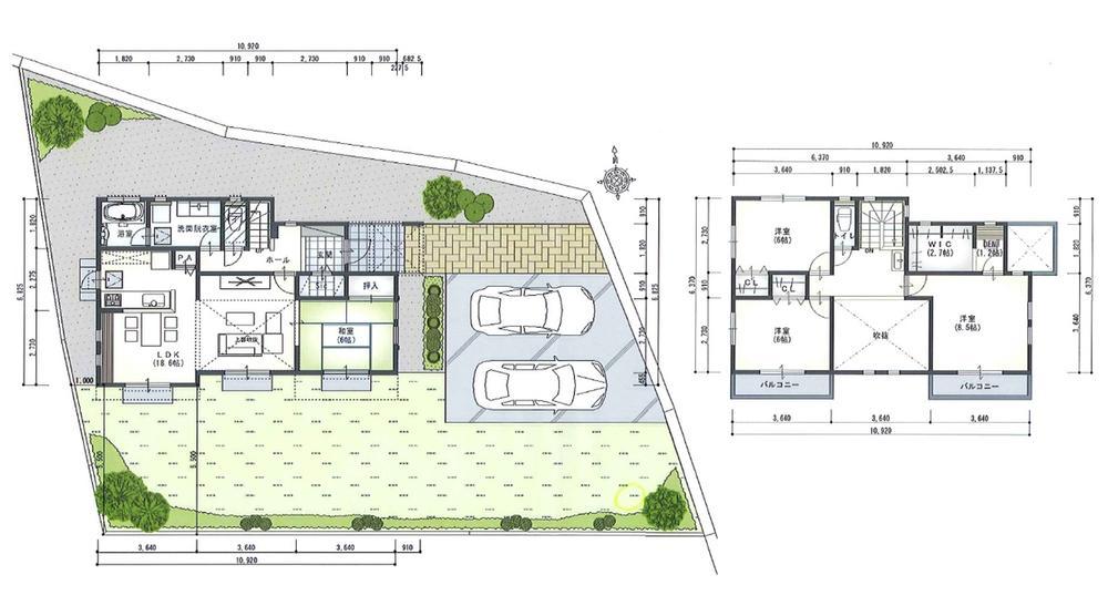 Building plan example (floor plan). Building plan example  