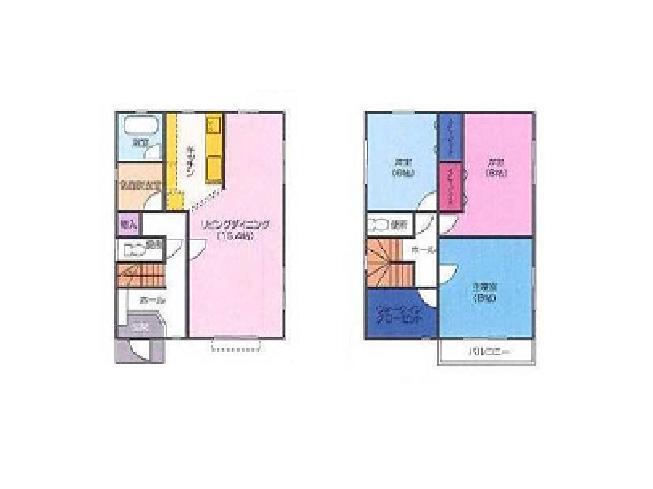 Floor plan. 19.5 million yen, 3LDK, Land area 109.27 sq m , Building area 104.34 sq m