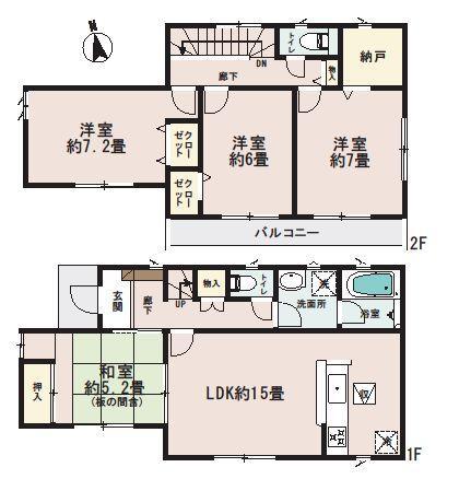Floor plan. ◆ Sunshine full of warm shelter of all living room facing south. We will soon complete. Please feel free to contact us if you are interested in.