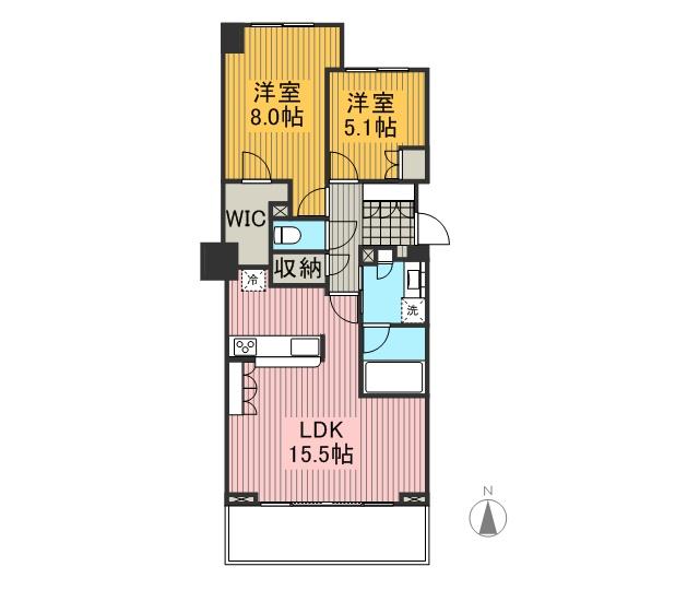 Floor plan. 2LDK + S (storeroom), Price 24,900,000 yen, Occupied area 67.04 sq m , Balcony area 10.86 sq m
