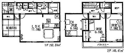 Floor plan. (3), Price 29,800,000 yen, 4LDK, Land area 155.91 sq m , Building area 101.65 sq m