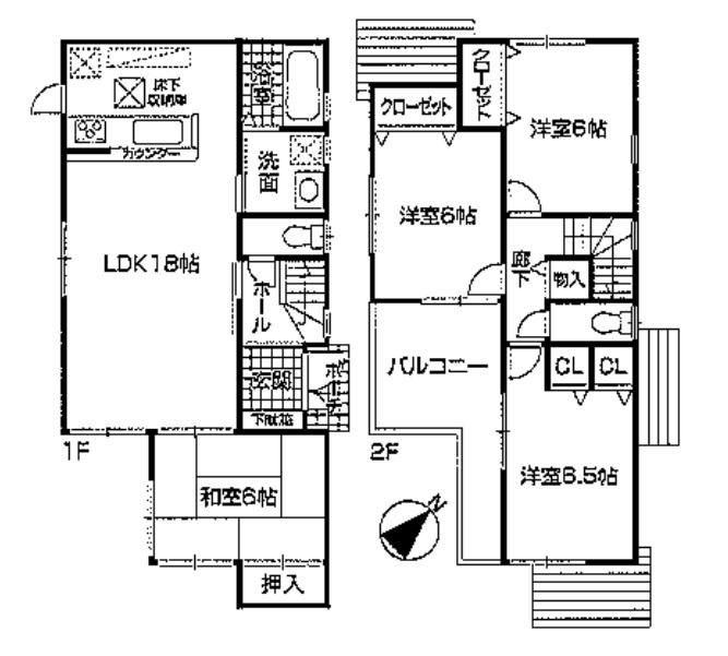 Floor plan. (4 Building), Price 33,800,000 yen, 4LDK, Land area 142.7 sq m , Building area 98.01 sq m