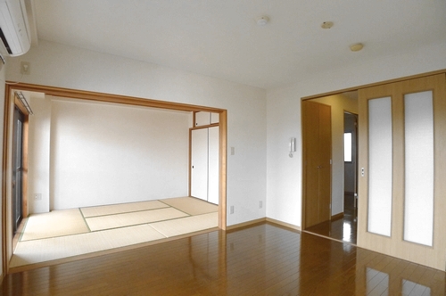 Living and room. If you use to expand the 2 room, It can also be used as a spacious 1LDK!