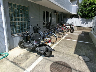 Other common areas. On-site bicycle parking lot