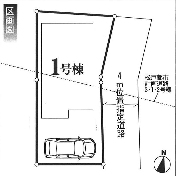 Compartment figure. 21,800,000 yen, 4LDK, Land area 111.5 sq m , Little quiet residential street of the building area 96.05 sq m car