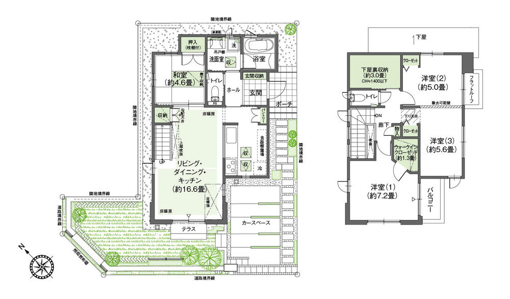 Floor plan. (14 Building), Price 35,800,000 yen, 4LDK, Land area 120.23 sq m , Building area 96.05 sq m