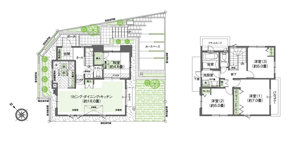 Floor plan. (16 Building), Price 28.5 million yen, 4LDK, Land area 120.06 sq m , Building area 93.98 sq m