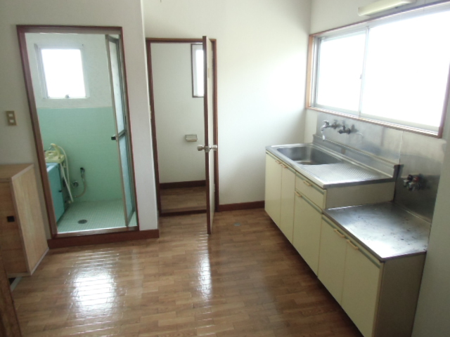 Kitchen. Bright kitchen with a window