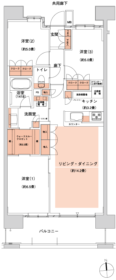 Floor: 3LD ・ K + WTC, the occupied area: 76.16 sq m, Price: 38,800,000 yen, now on sale