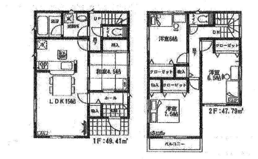 Floor plan. 41,800,000 yen, 4LDK, Land area 118.57 sq m , Building area 97.2 sq m