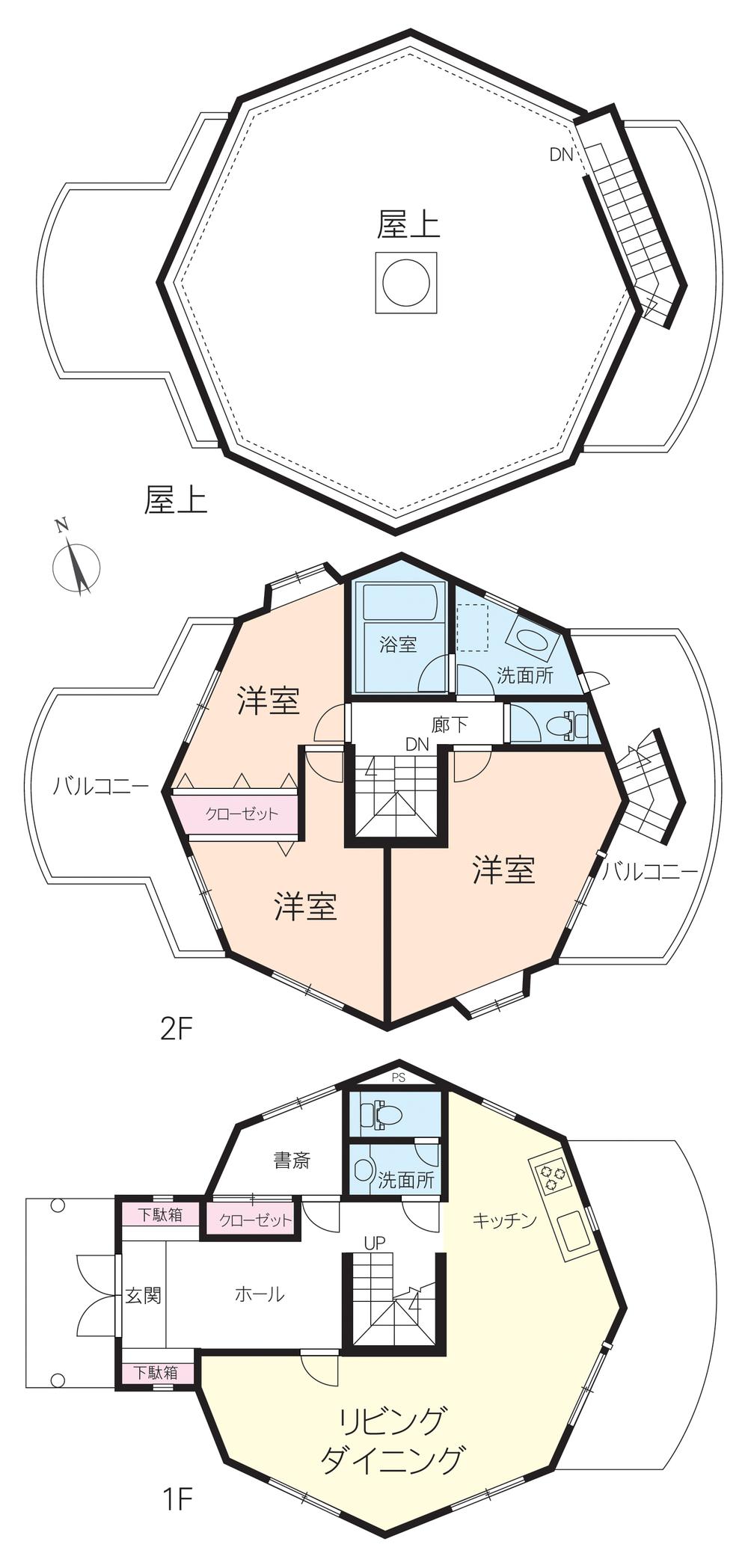 Floor plan. 34,800,000 yen, 3LDK, Land area 406.16 sq m , Building area 119.06 sq m