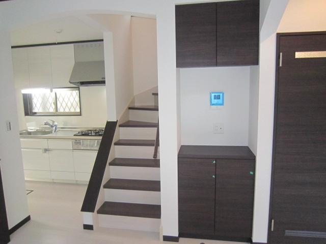 Other introspection. Living stairs ・ Upper and lower storage for storing the phone and TV intercom