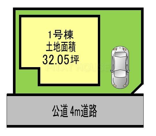 Compartment figure. 24,800,000 yen, 4LDK, Land area 105.78 sq m , Building area 96.39 sq m compartment view