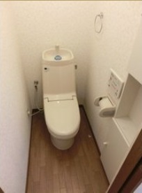 Toilet. With warm water washing toilet seat