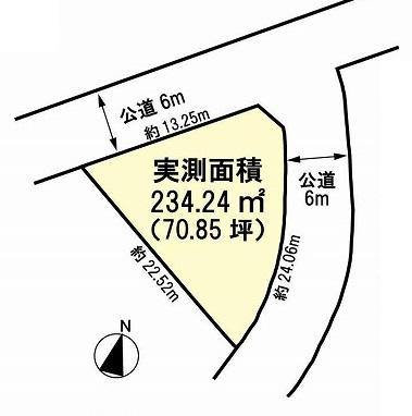 Compartment figure. Land price 32 million yen, Land area 233 sq m