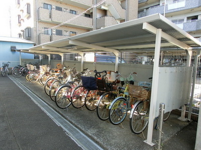 Other common areas. It is covered bicycle storage