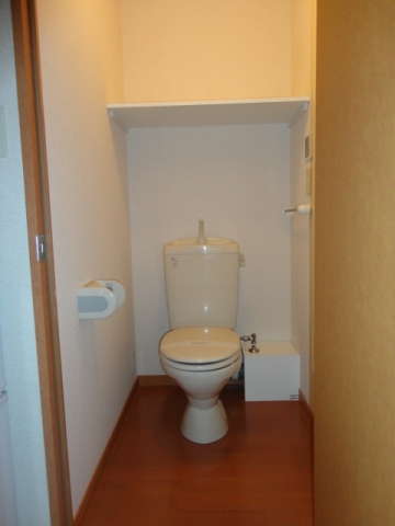 Toilet. Spacious space