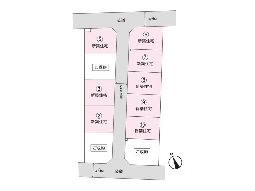 The entire compartment Figure. Spacious site (more than 35 square meters ~ ) Road is also spacious (south 6m, East-West 5m, North 6m) For more information, please contact.