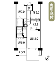 Floor: 3LDK + OL + BW + T + PG, occupied area: 75.31 sq m