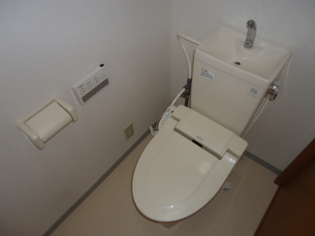 Toilet. It comes with warm water cleaning toilet seat