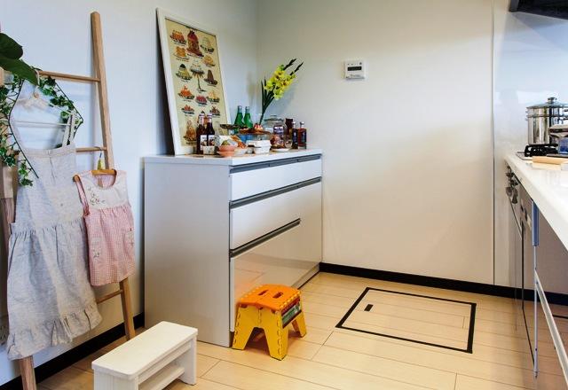 Kitchen. There is a safety consideration is there it can be seen in the dining ingenuity of the kitchen space to children