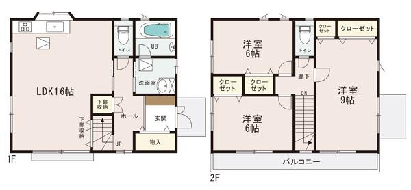 Floor plan. (17 Building), Price 29,800,000 yen, 3LDK, Land area 120 sq m , Building area 92.74 sq m