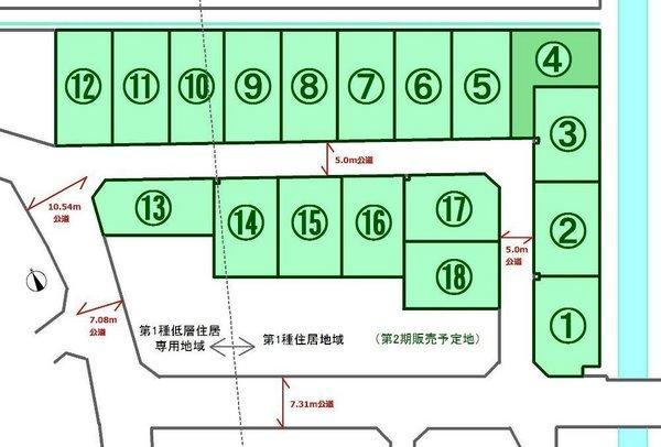 Compartment figure. Land price 11.5 million yen, Land area 132.25 sq m