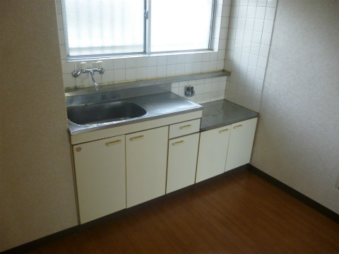 Kitchen. Window with ventilation good Two-burner stove installation, Kitchen with hot water supply