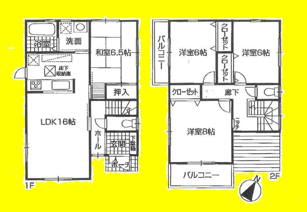Floor plan. (No. 2 locations), Price 22 million yen, 4LDK, Land area 141.59 sq m , Building area 99.22 sq m