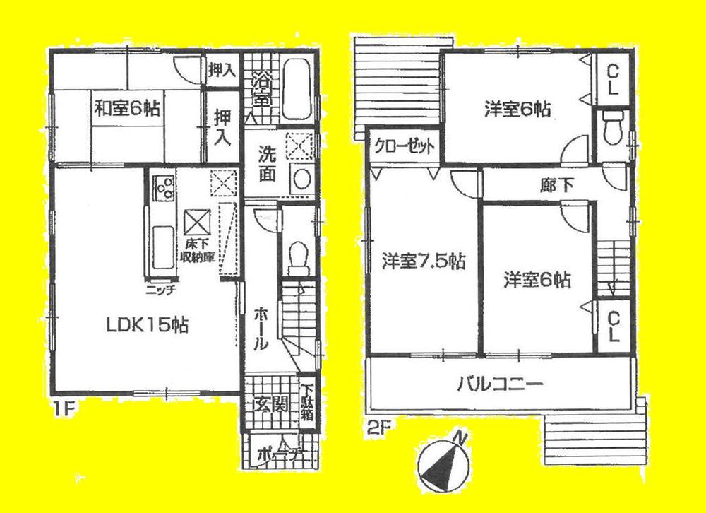 Floor plan. (No. 4 locations), Price 22 million yen, 4LDK, Land area 140.03 sq m , Building area 94.77 sq m