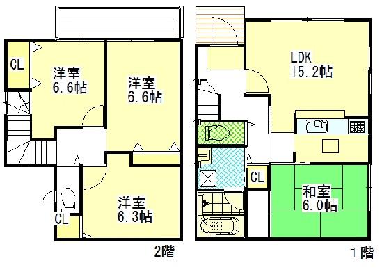Floor plan. 29,800,000 yen, 4LDK, Land area 101.83 sq m , Building area 94.81 sq m