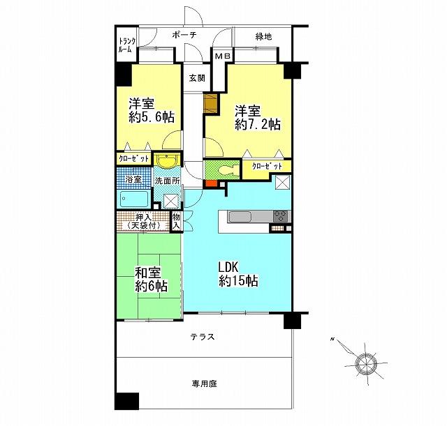 Floor plan. 3LDK, Price 24,900,000 yen, Private garden of the occupied area 73.05 sq m site (November 2013) shooting Detached interval