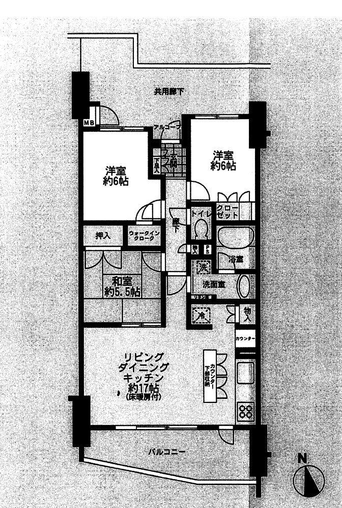 Floor plan. 3LDK, Price 18.9 million yen, Footprint 72 sq m , Balcony area 11.23 sq m