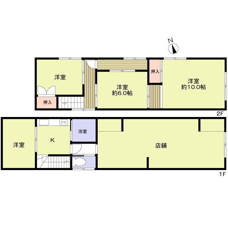 Floor plan. 16.8 million yen, 4K, Land area 71.59 sq m , Building area 97.92 sq m